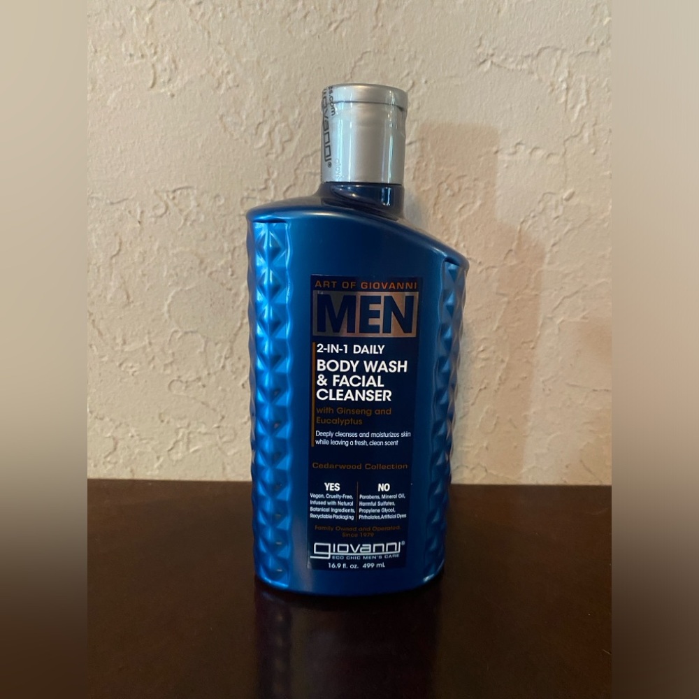 Art of Giovanni 2-in-1 daily body wash& facial cleanser w/ginseng & eucalyptus